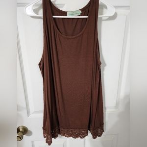 Plus Brown tank top